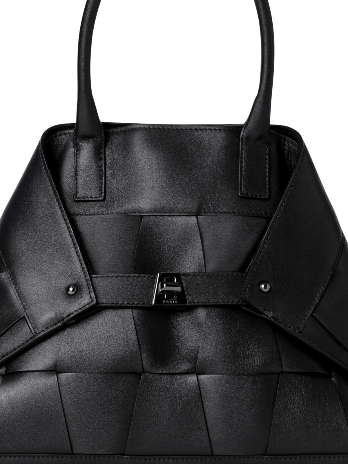 Designer Ai Small Top Handle Tote - Schwarz