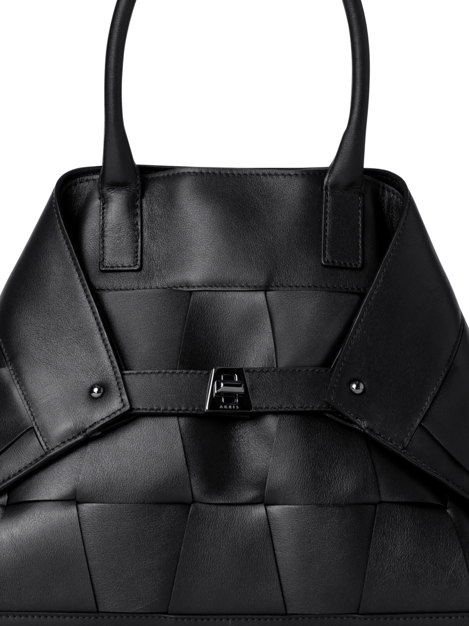 Designer Ai Small Top Handle Tote - Schwarz