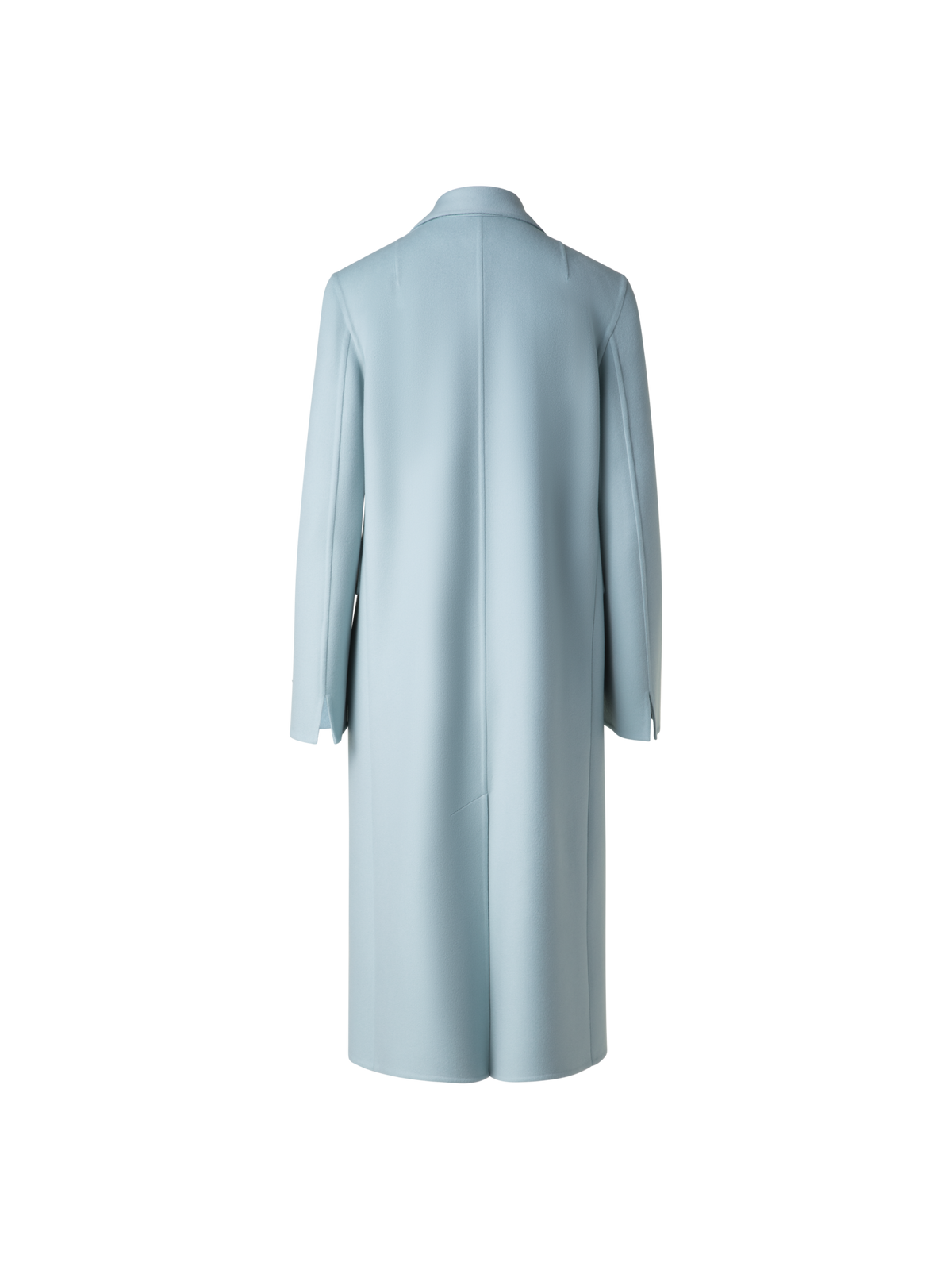 Designer Zweireihiger Mantel aus Kaschmir-Doubleface - Blau