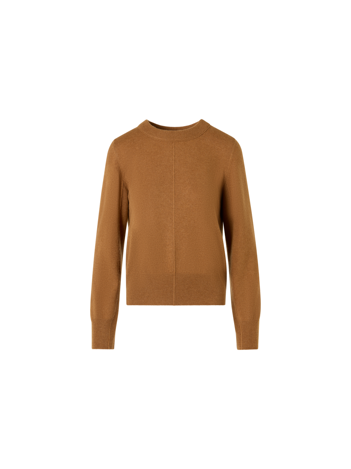 Designer Kaschmirpullover mit Mittelnaht - Braun