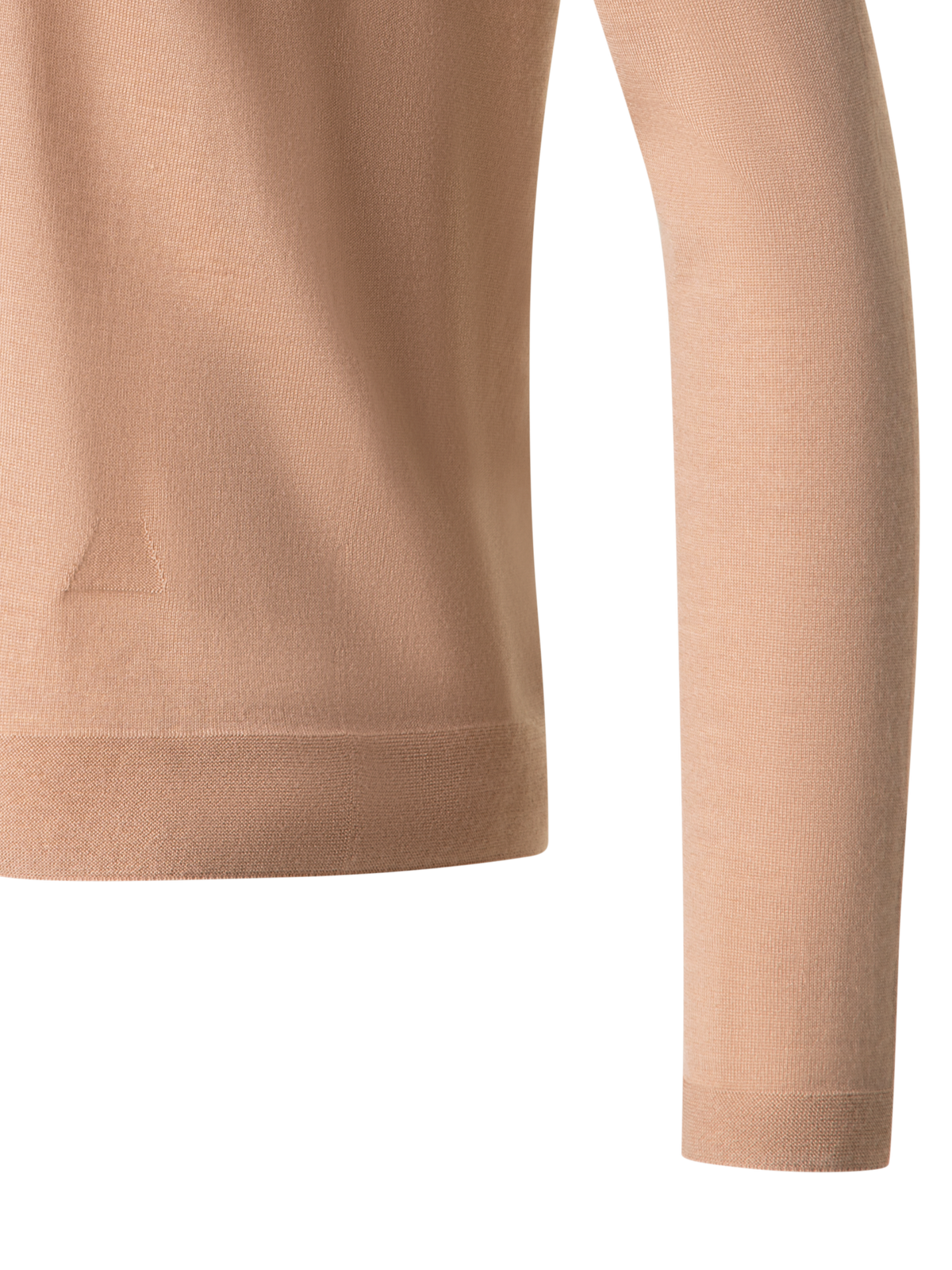 Designer Nahtloser Pullover aus Kaschmir und Seide - Beige