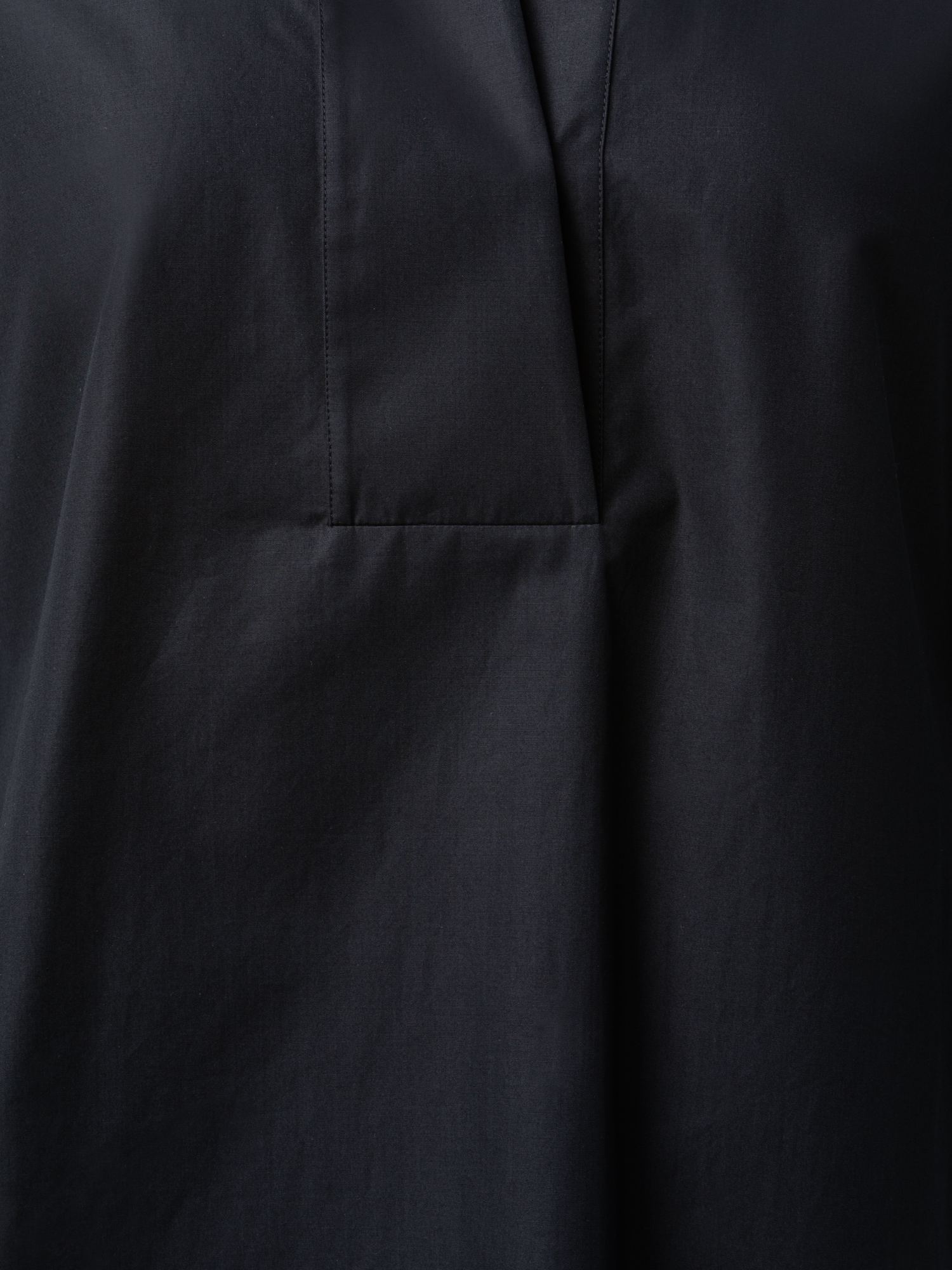 Designer Oversize Bluse aus Baumwolle - Schwarz