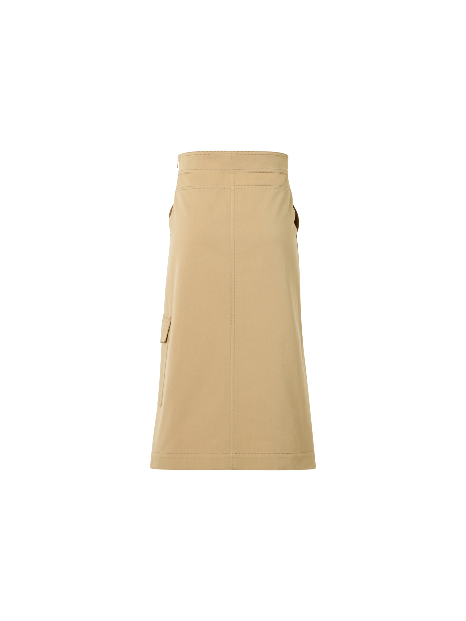 Designer A-line Skirt - Beige