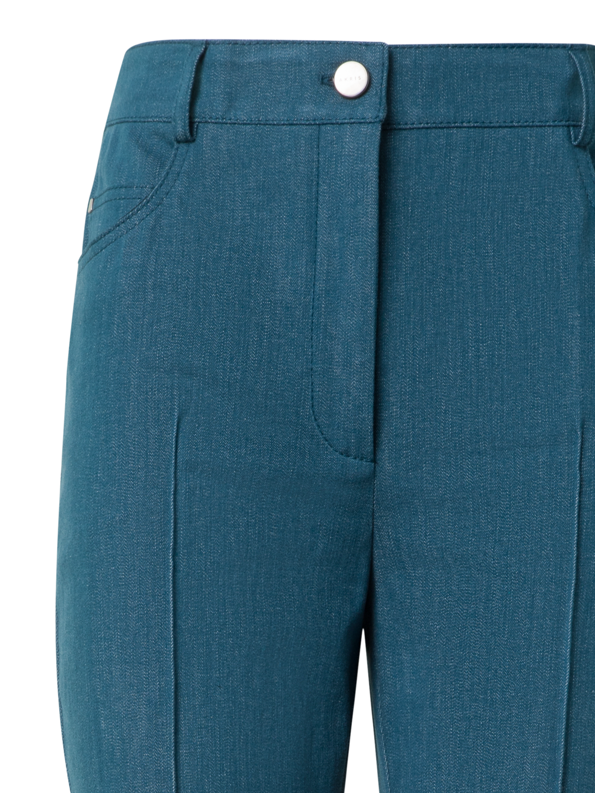 Designer Farid Bootcut Hose aus Stretch-Baumwoll-Denim - Blau