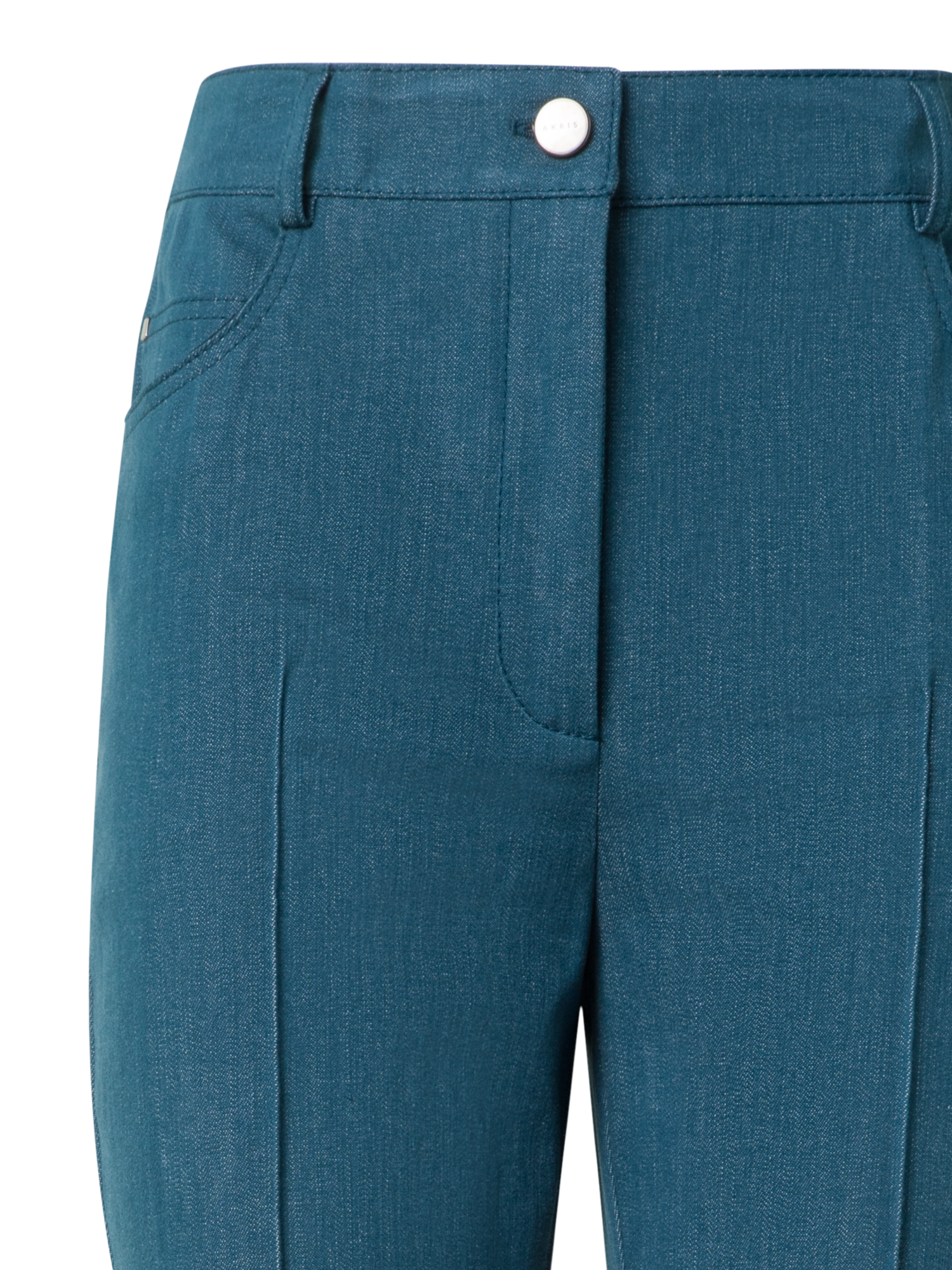 Designer Farid Bootcut Hose aus Stretch-Baumwoll-Denim - Blau