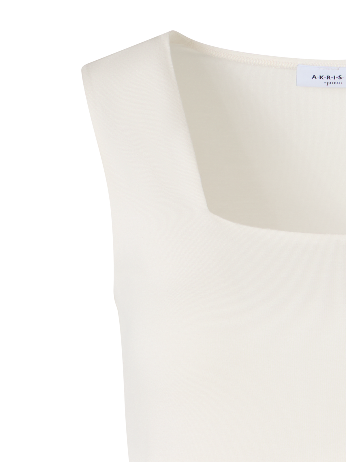 Designer Ärmelloses Top mit Signature Dot Applikation - Ecru