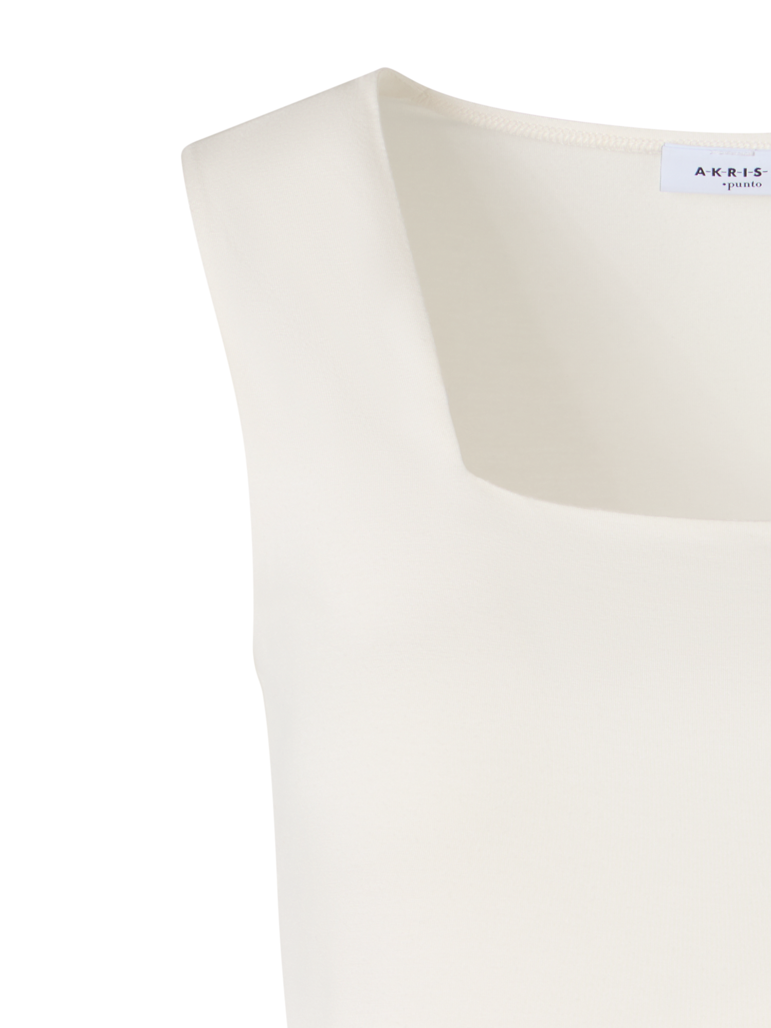 Designer Ärmelloses Top mit Signature Dot Applikation - Ecru
