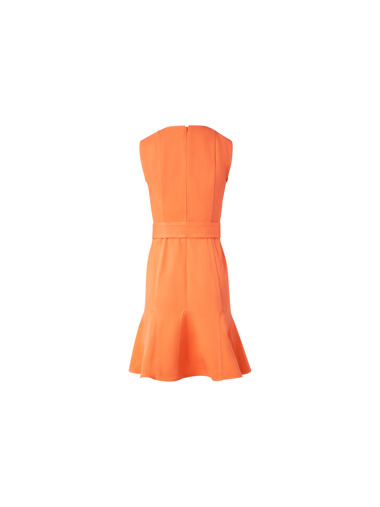 Designer Baumwoll-Denim-Kleid - Orange
