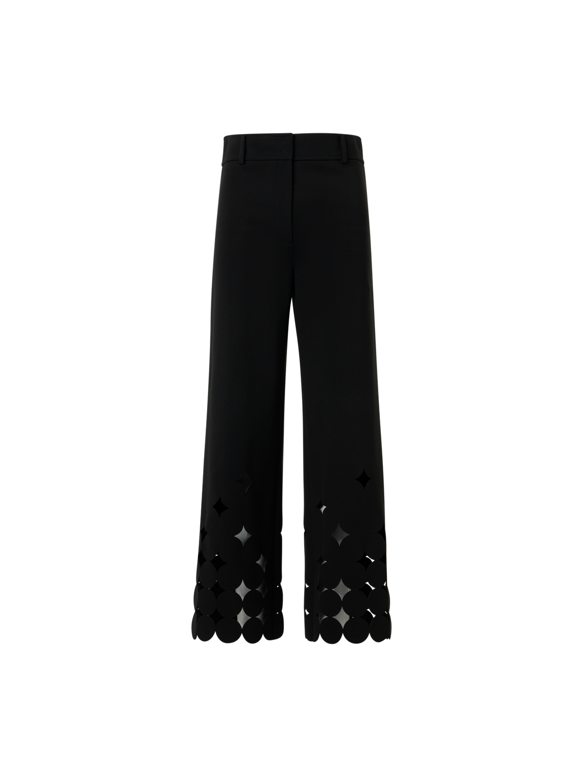Designer Dropping Dot Cut-Out-Jerseyhose - Schwarz
