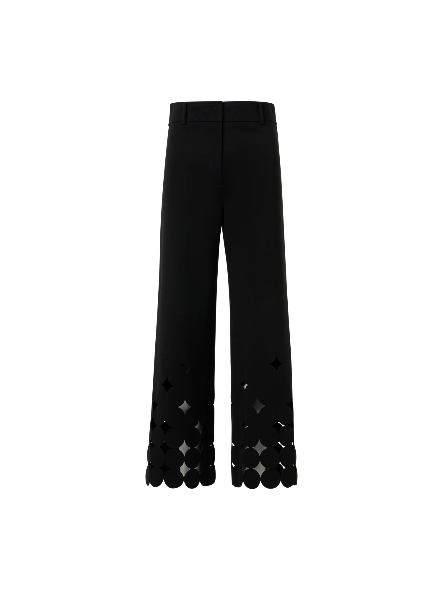 Designer Dropping Dot Cut-Out-Jerseyhose - Schwarz