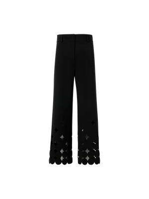 Designer Dropping Dot Cut-Out-Jerseyhose - Schwarz
