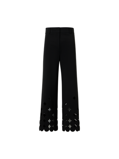 Designer Dropping Dot Cut-Out-Jerseyhose - Schwarz