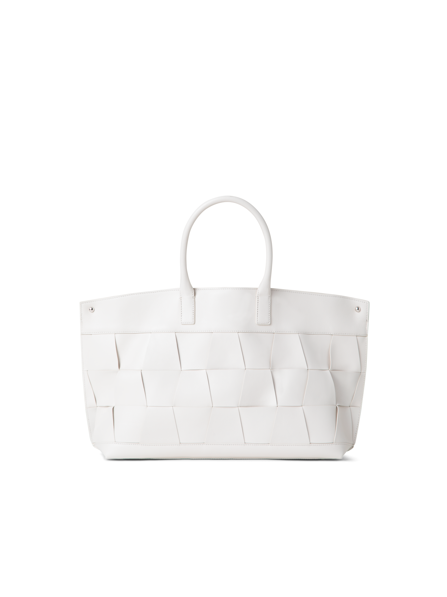 Designer Ai Small Top Handle Tote - Ecru - Weiss