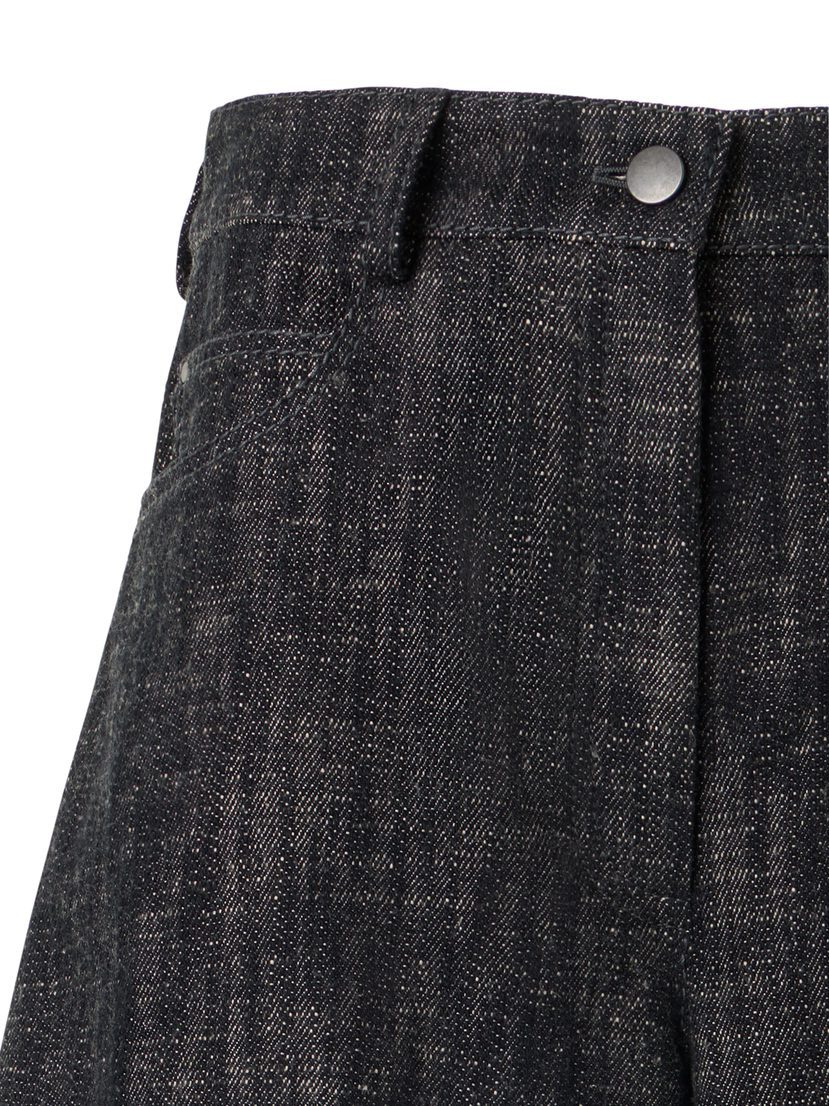 Designer Farrow Hose aus Gewaschener Baumwoll-Denim - Schwarz
