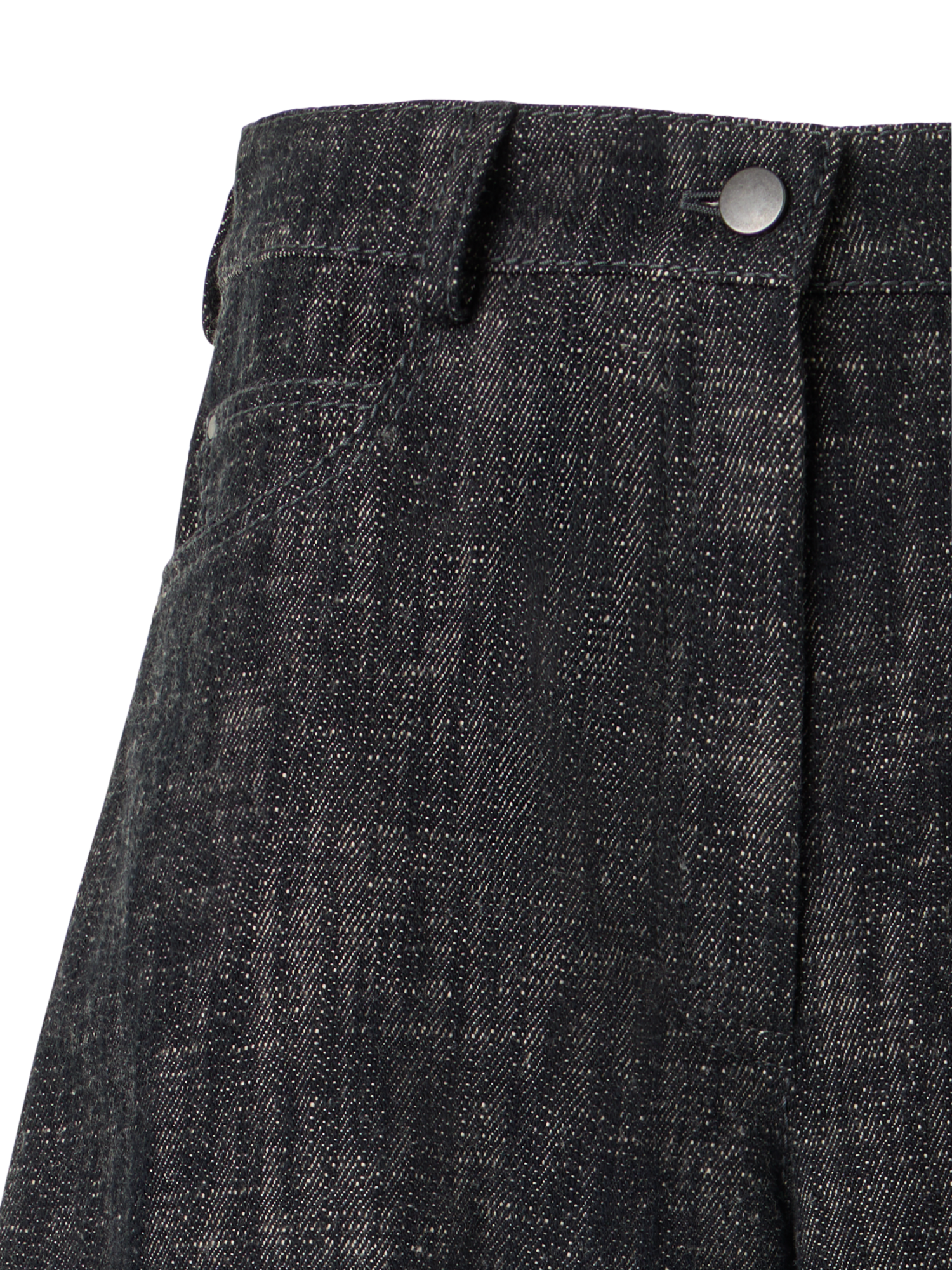 Designer Farrow Hose aus Gewaschener Baumwoll-Denim - Schwarz