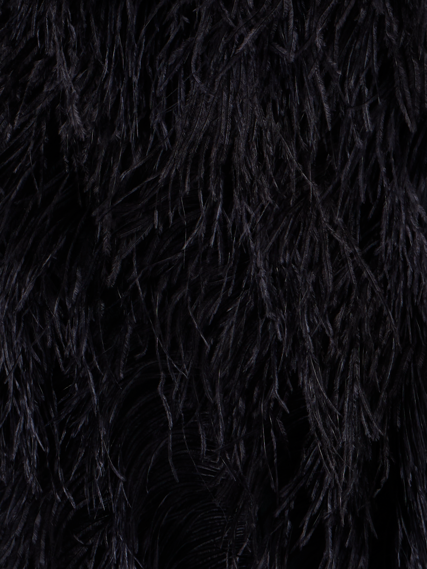 Designer Woll Doubleface Feathered Pencil Skirt - Schwarz