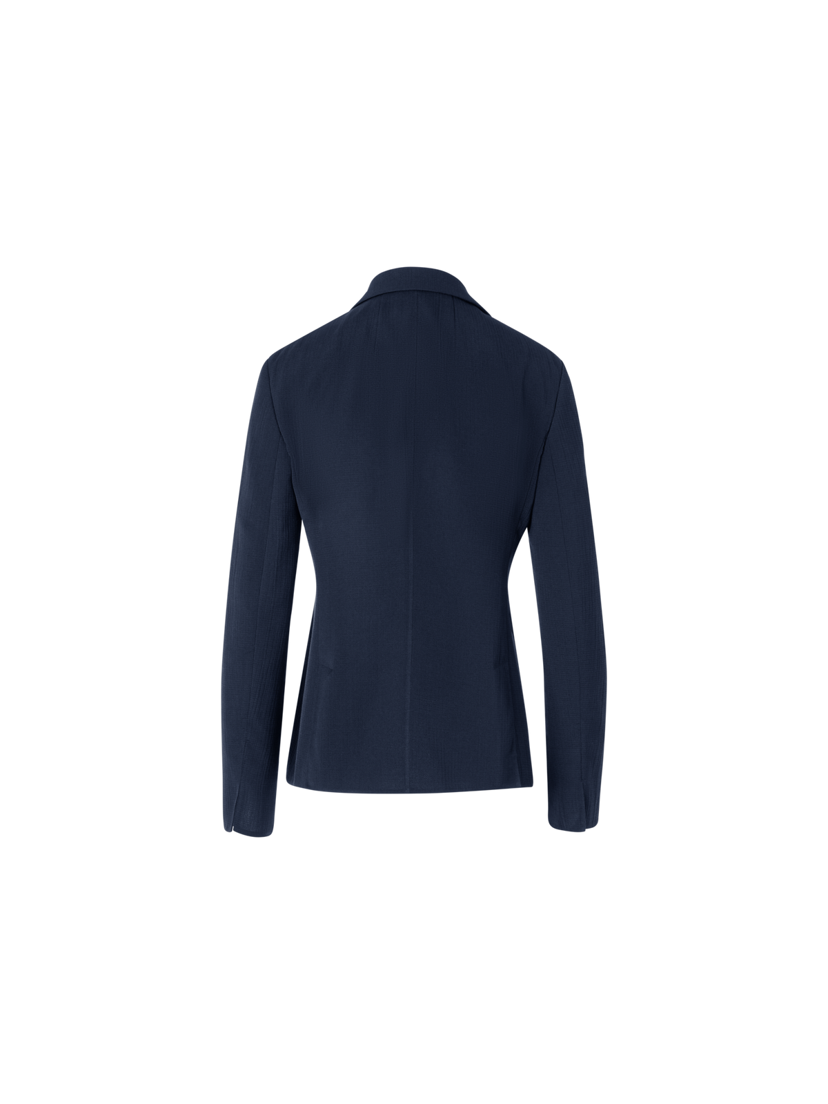 Designer Lavino Jacke aus strukturiertem Baumwoll-Seide-Doubleface - Blau