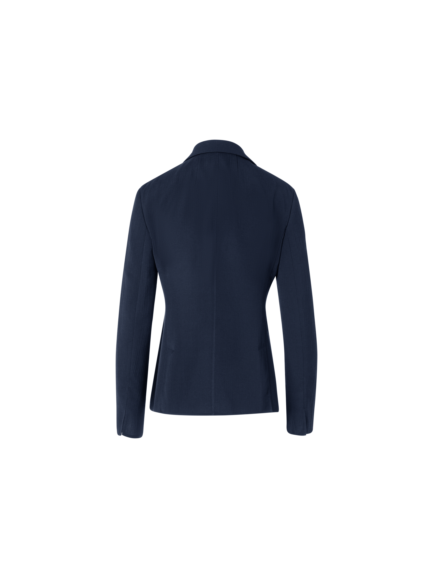 Designer Lavino Jacke aus strukturiertem Baumwoll-Seide-Doubleface - Blau