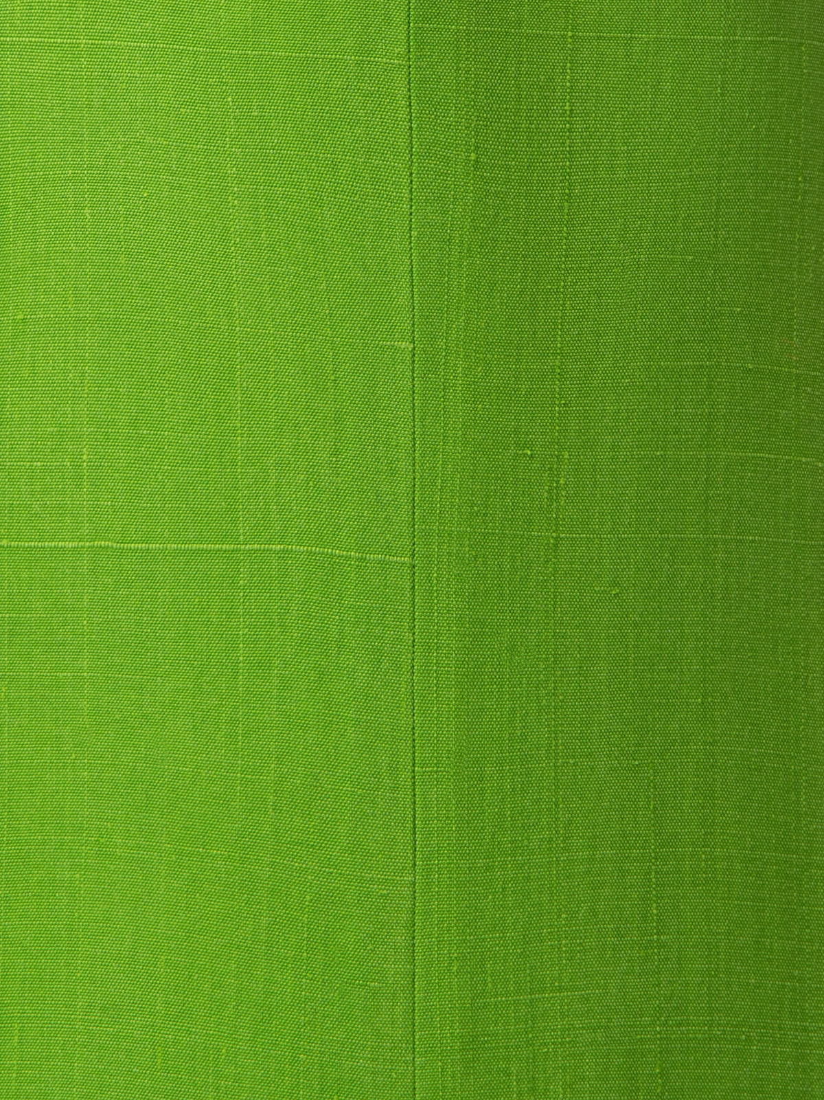 Designer Weite Hose aus Shantung-Seide - Grün