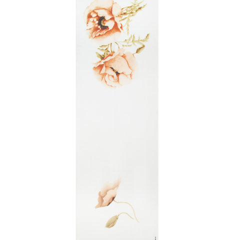 Kaschmir-Seidenschal mit Anemone Druck