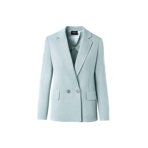 Zweireihiger Blazer aus Shantung-Seide