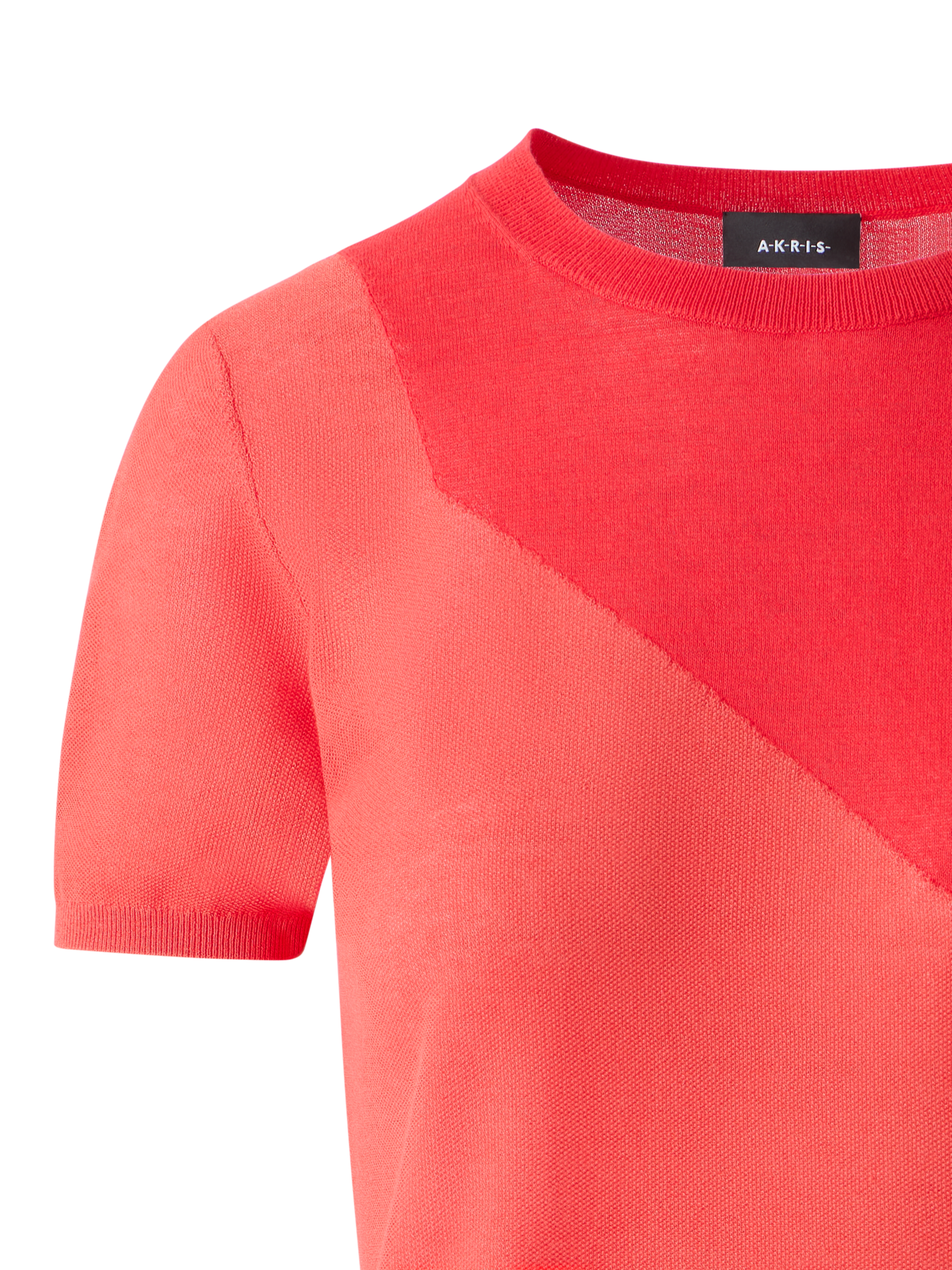 Designer Pullover aus Seidenbaumwolle mit High-Plains-Intarsie - Rot