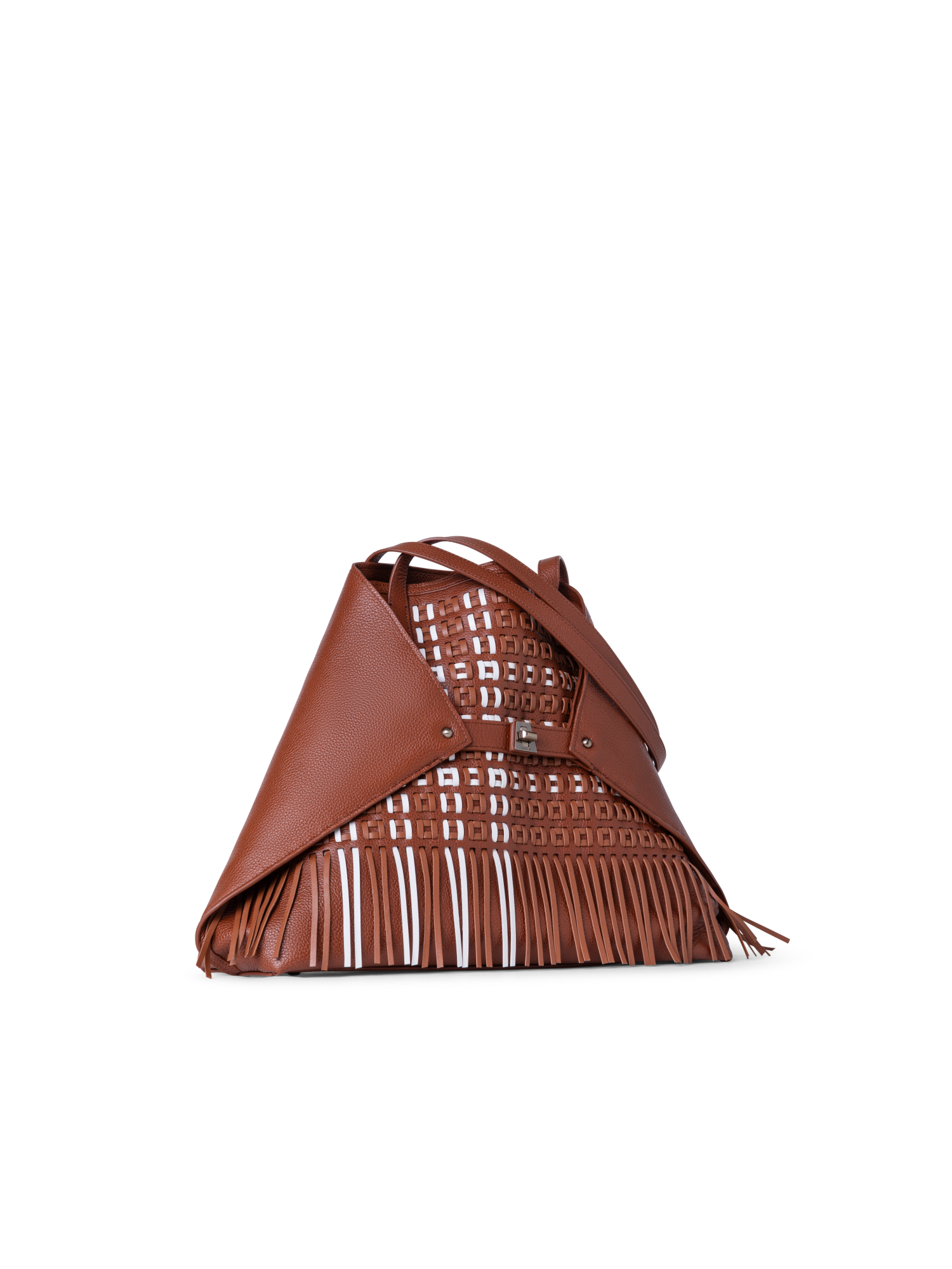 Designer Ai Medium Shoulder Tote - Braun - Bunt