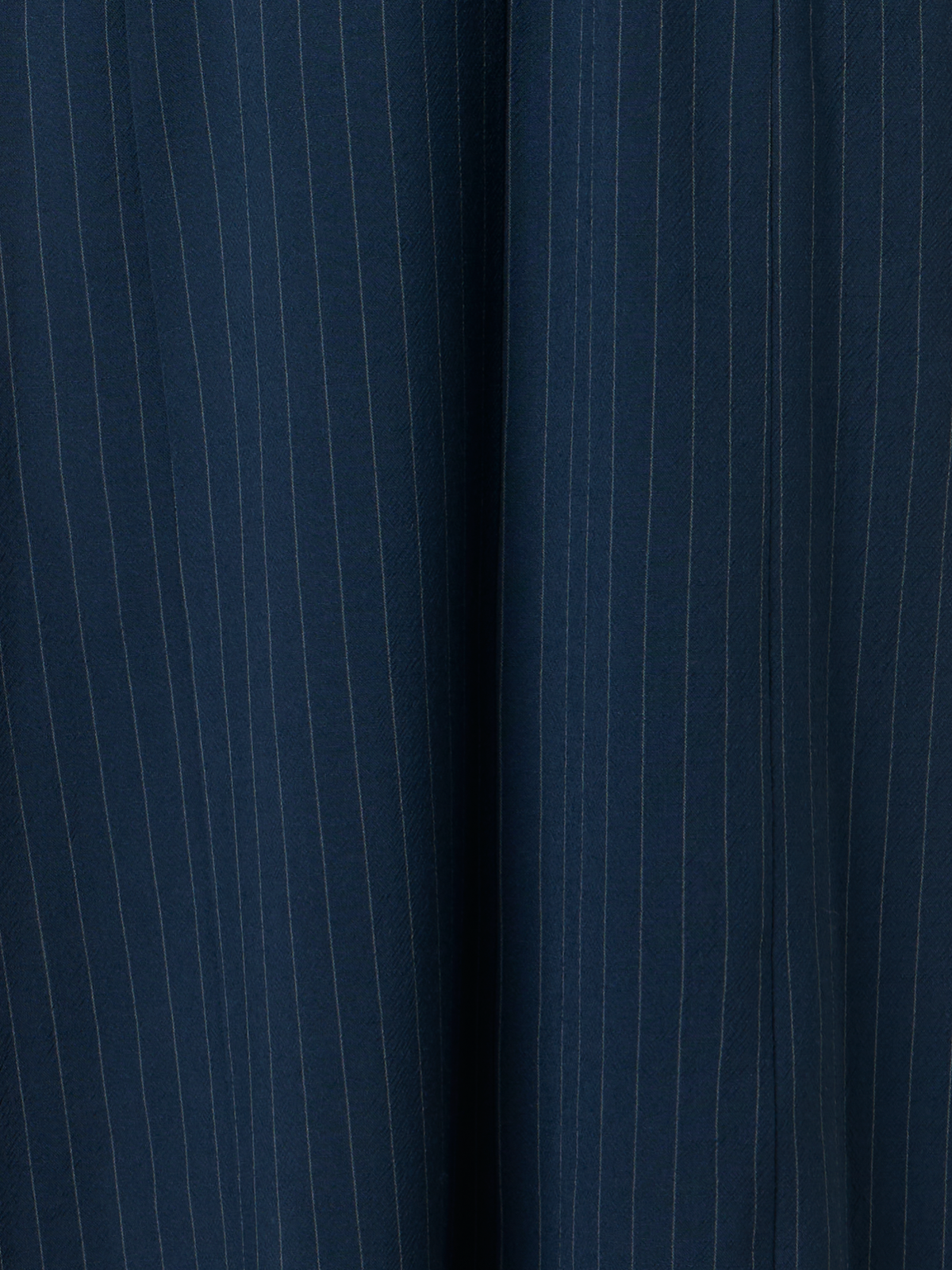 Designer Midi-Hemdkleid aus Leinen-Viskose - Dunkelblau - Blau