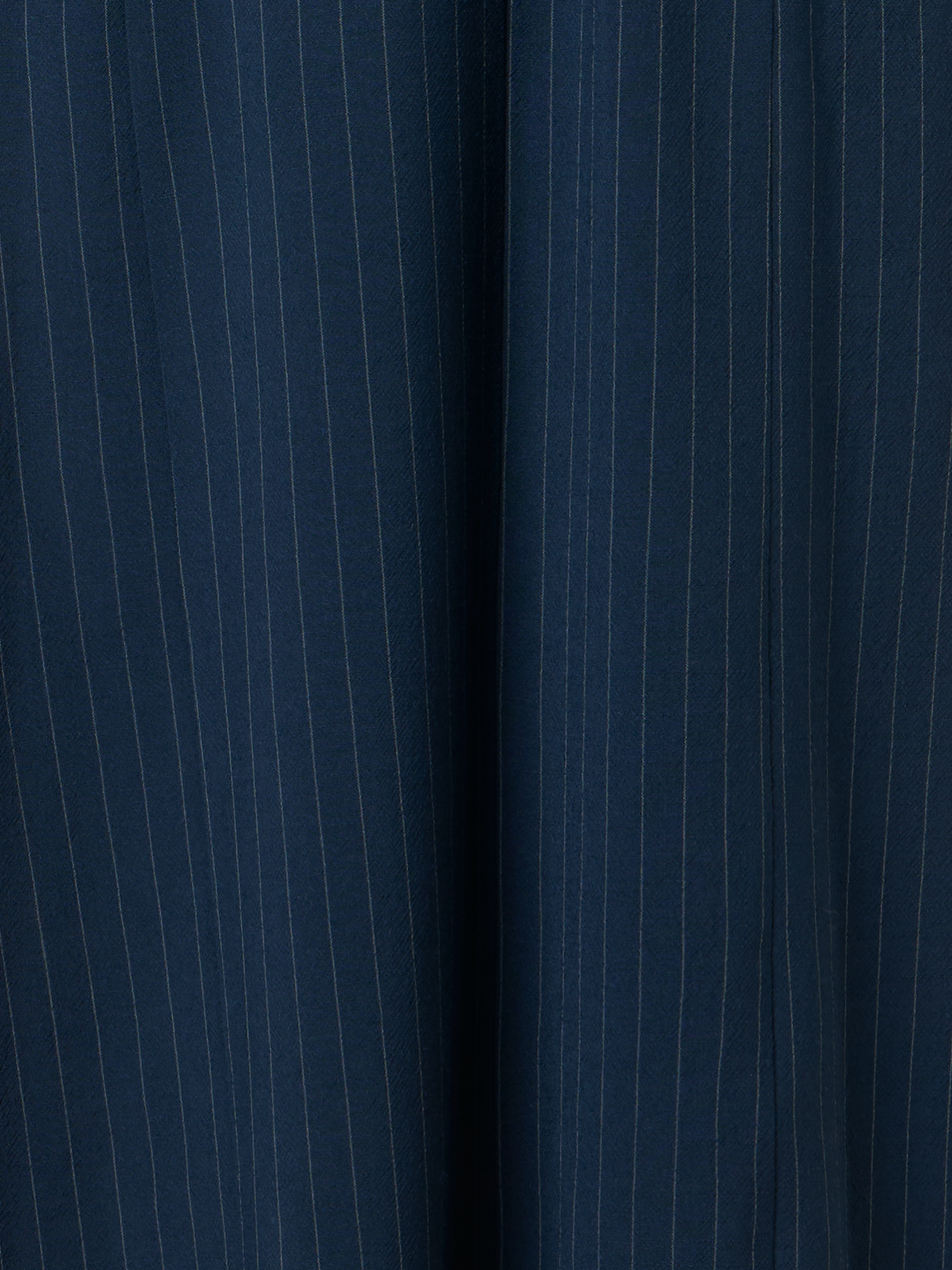 Designer Midi-Hemdkleid aus Leinen-Viskose - Dunkelblau - Blau