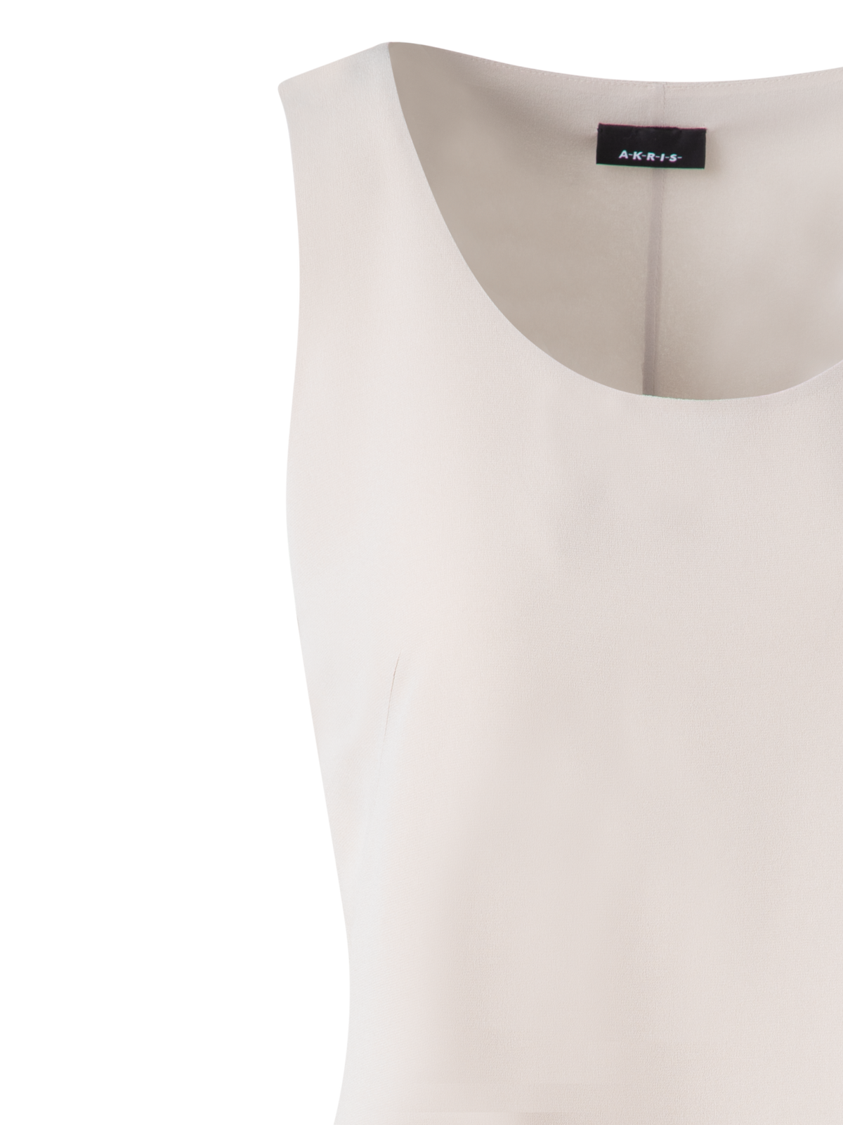 Designer Seiden-Georgette-Tank-Top - Beige