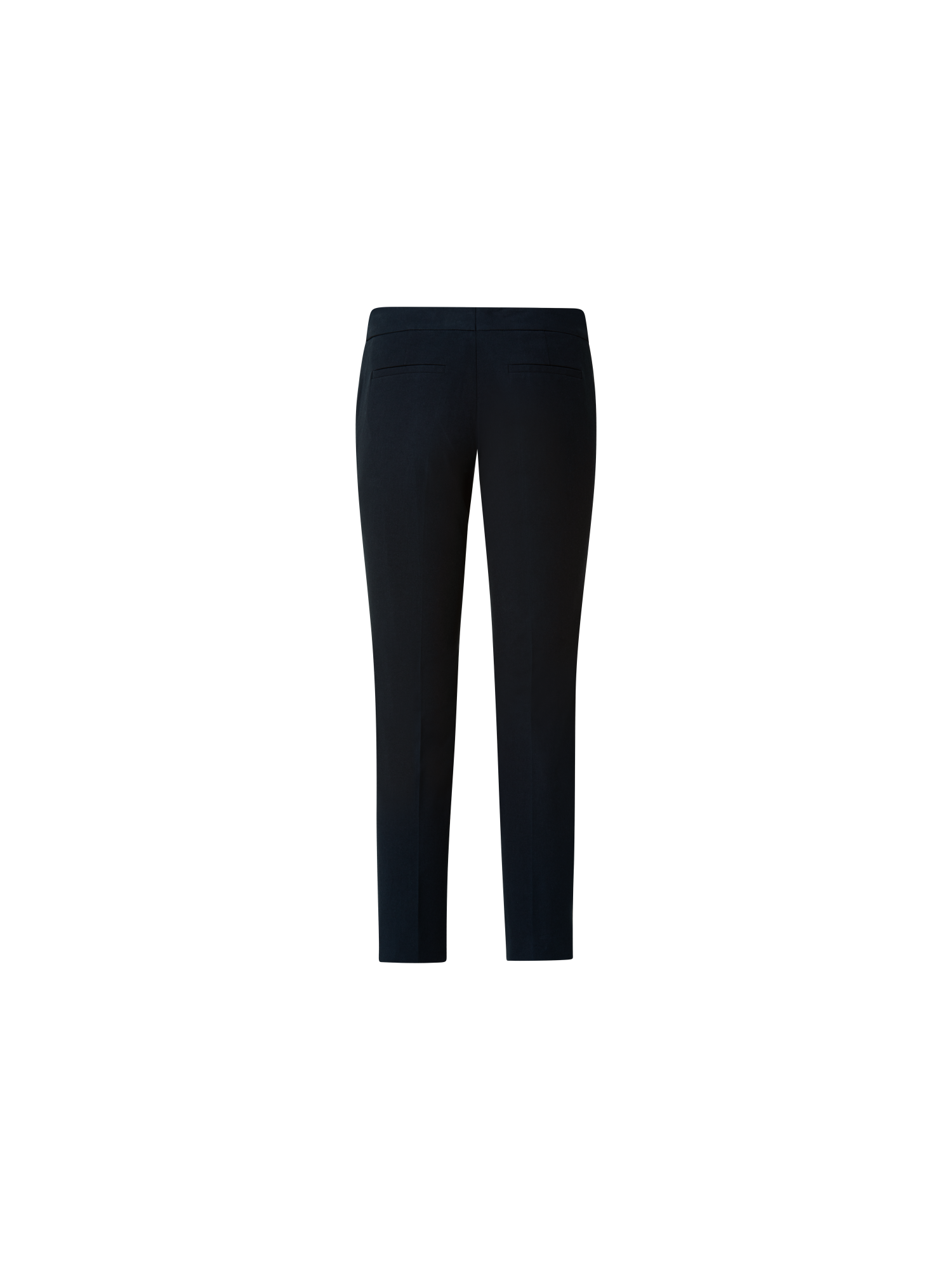 Designer Cropped Slim-Fit Hose aus Baumwolle - Dunkelblau - Blau
