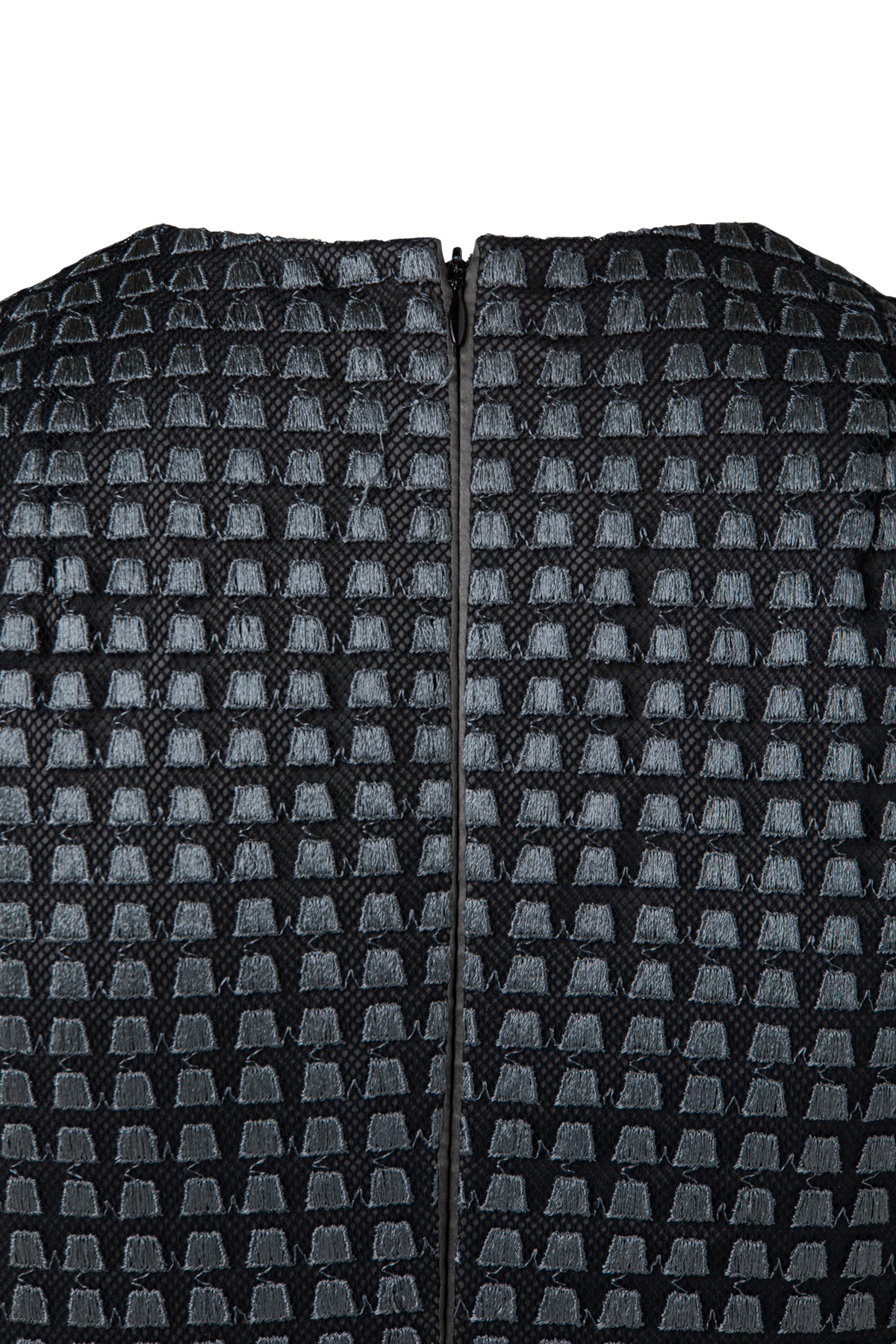 Designer Ärmelloses Abendkleid mit verschiedenen Stickereien