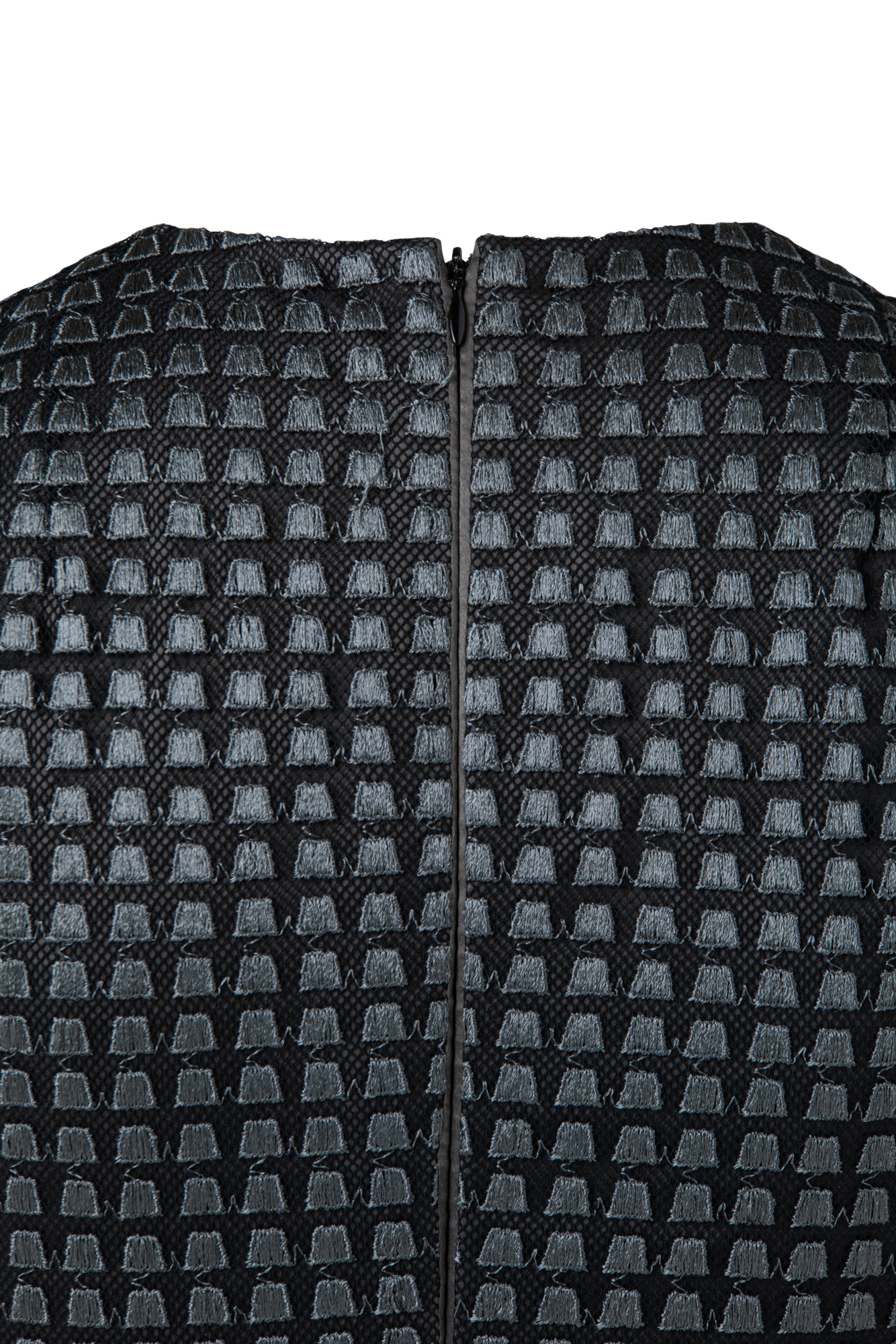 Designer Ärmelloses Abendkleid mit verschiedenen Stickereien