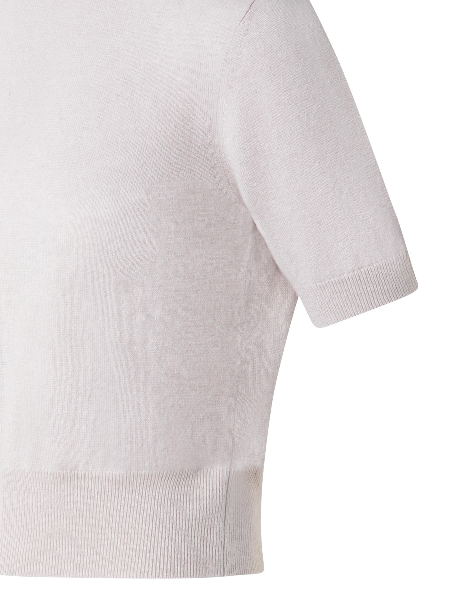 Designer Kaschmirpullover mit transparentem Streifen - Beige