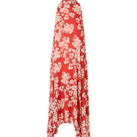 Sleeveless Papercut Flower Midi Dress