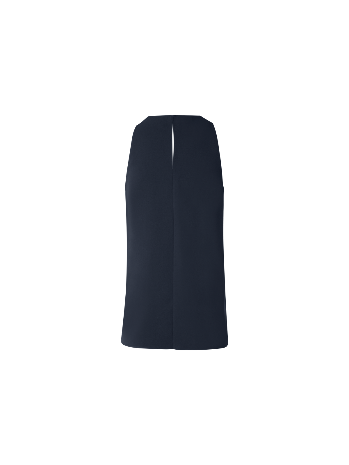 Designer Ärmellose Laser Cut Bluse - Dunkelblau - Blau