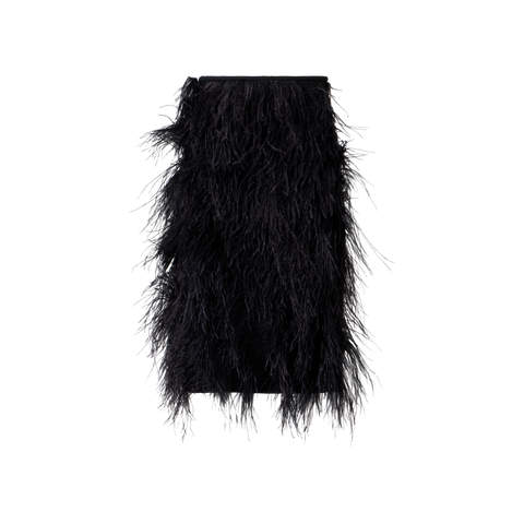 Woll Doubleface Feathered Pencil Skirt