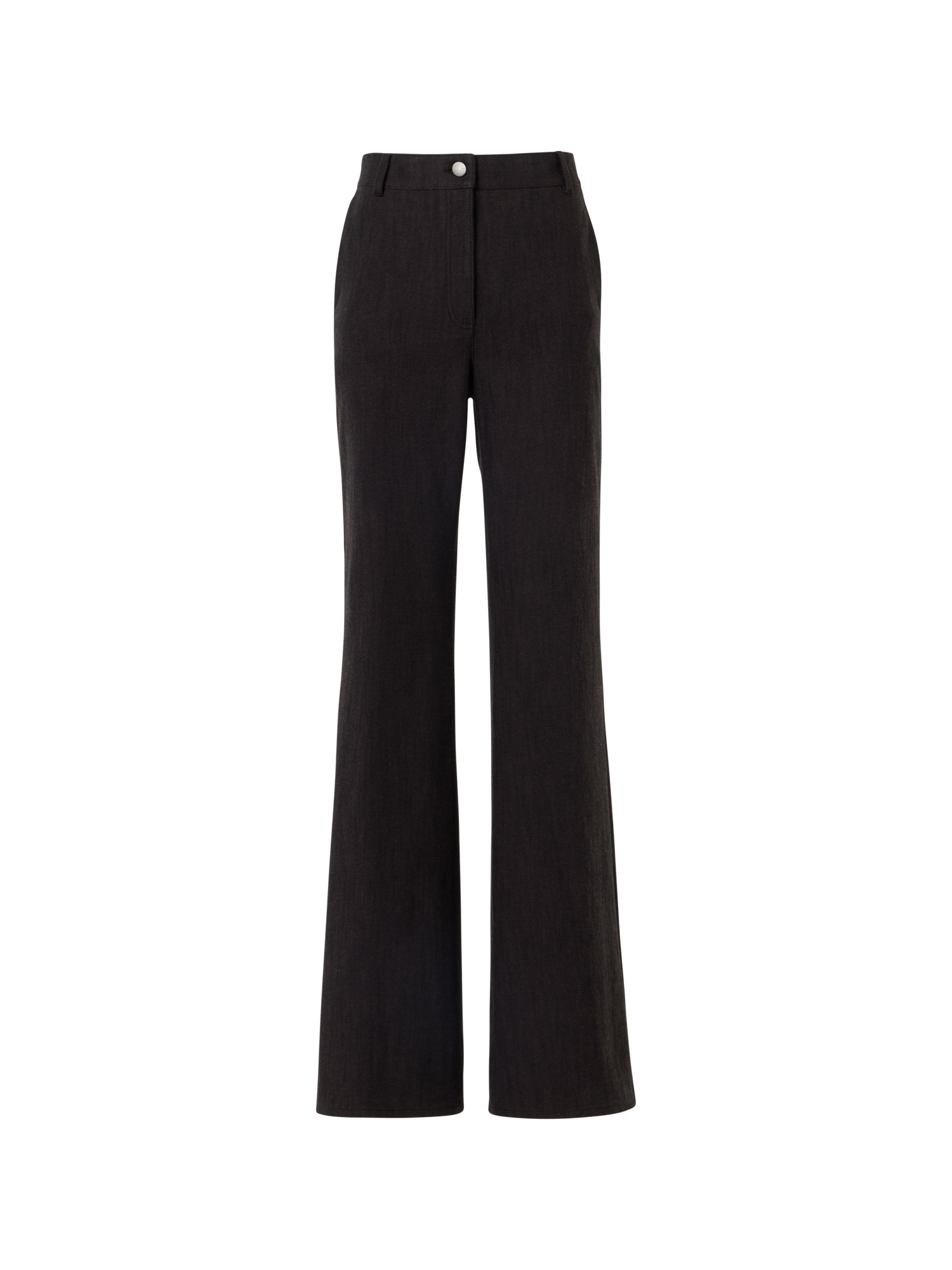 Designer Bootcut Hose aus Winter-Denim - Braun