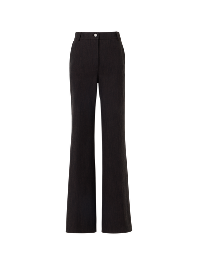 Designer Bootcut Hose aus Winter-Denim - Braun