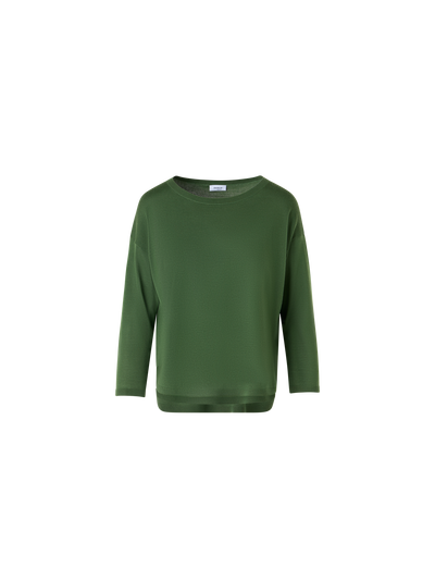 Designer Strickpullover aus Merinowolle - Grün