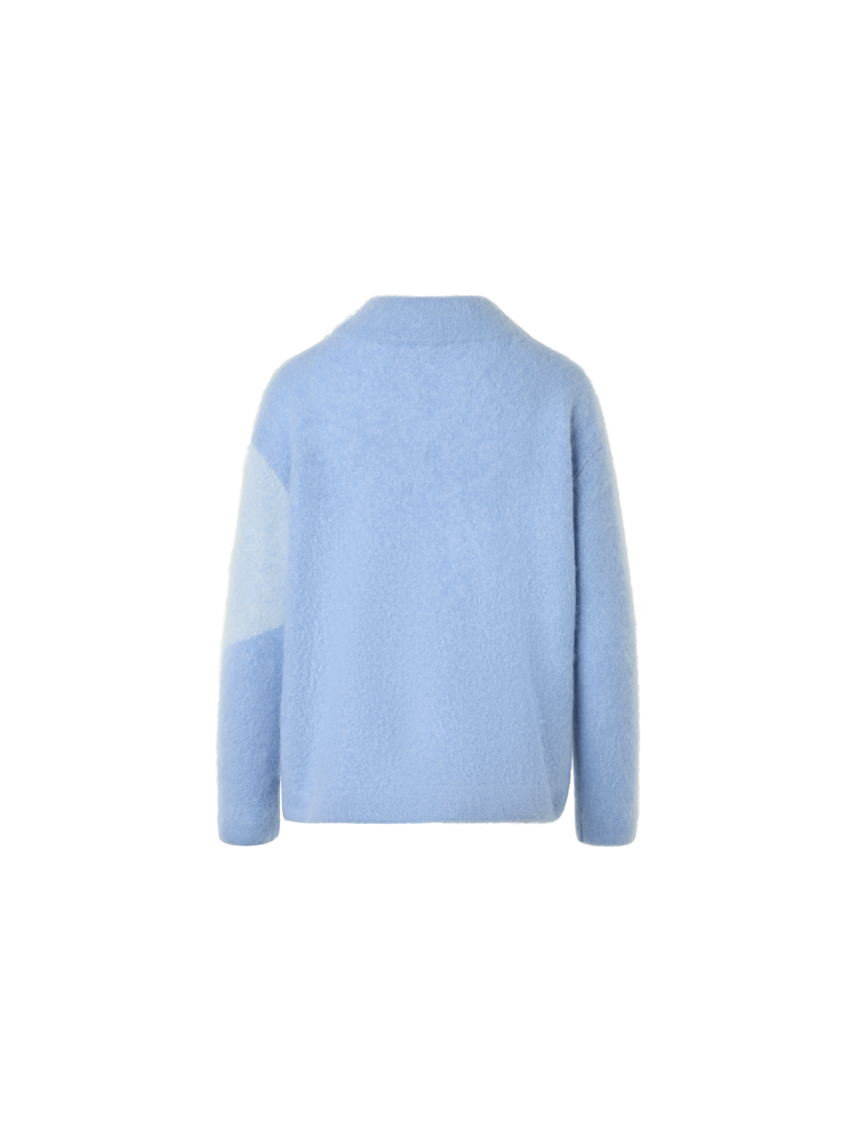 Designer Cloud-Kaschmirpullover mit Sunbeam-Intarsie - Blau