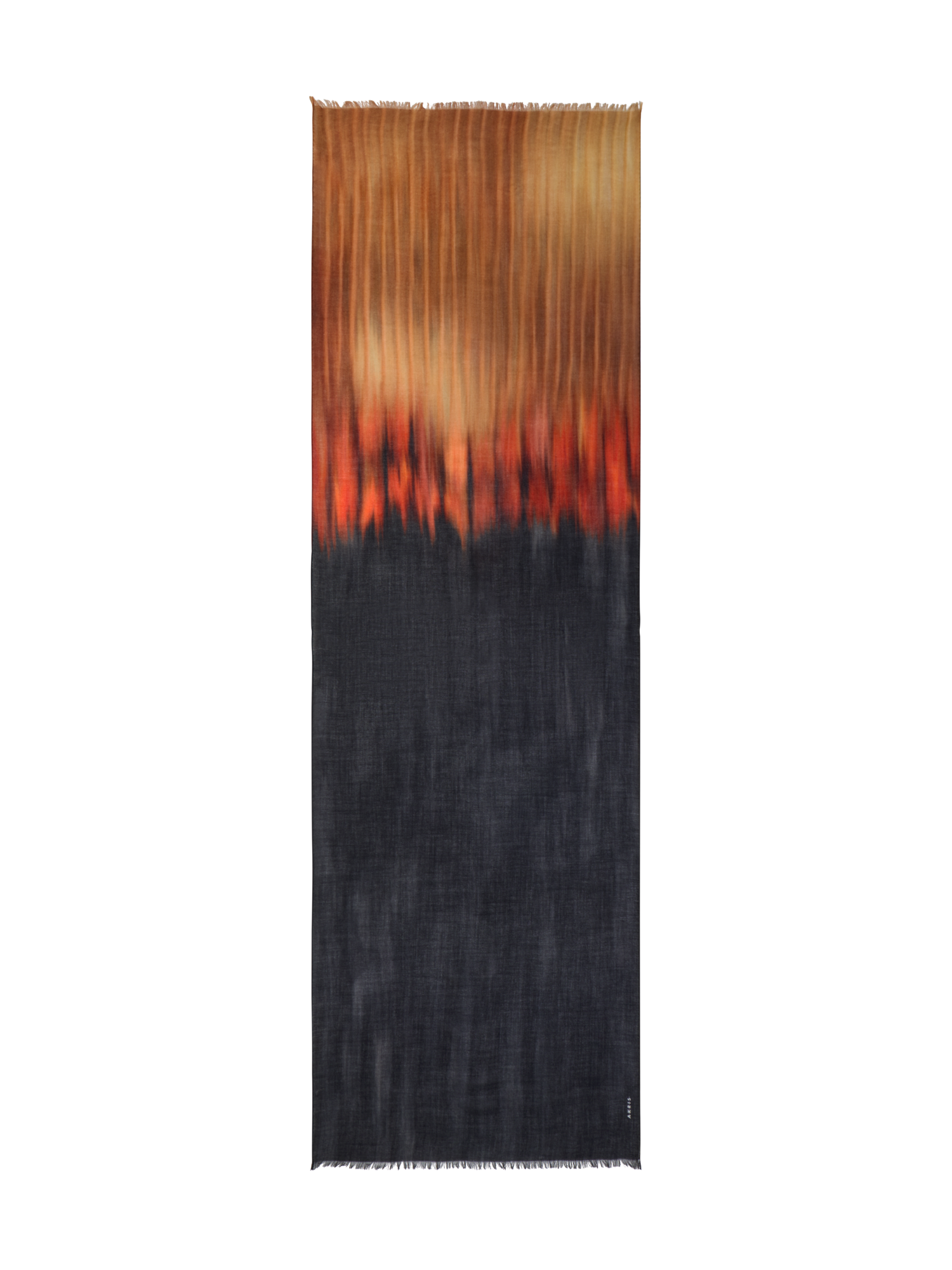 Designer Kaschmirschal mit Fuego Negro Print - Bunt - Schwarz - Braun