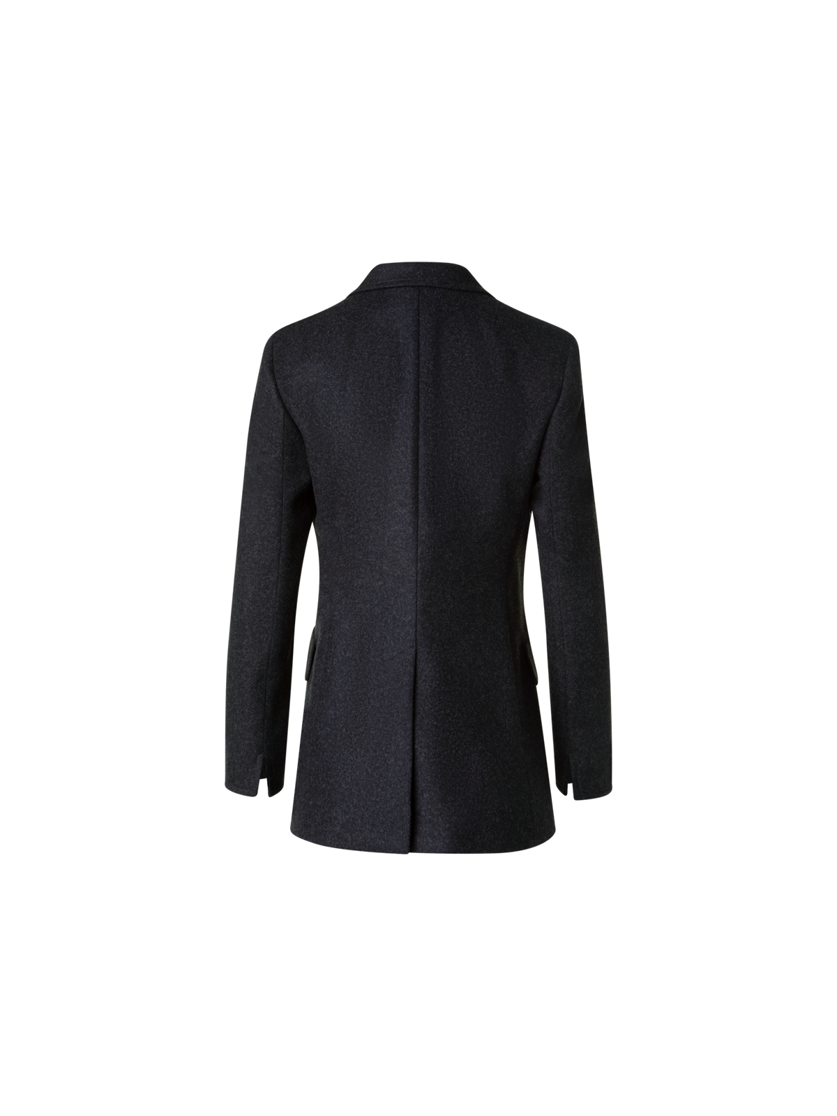Designer Winterlicher Wollflanell Blazer - Grau