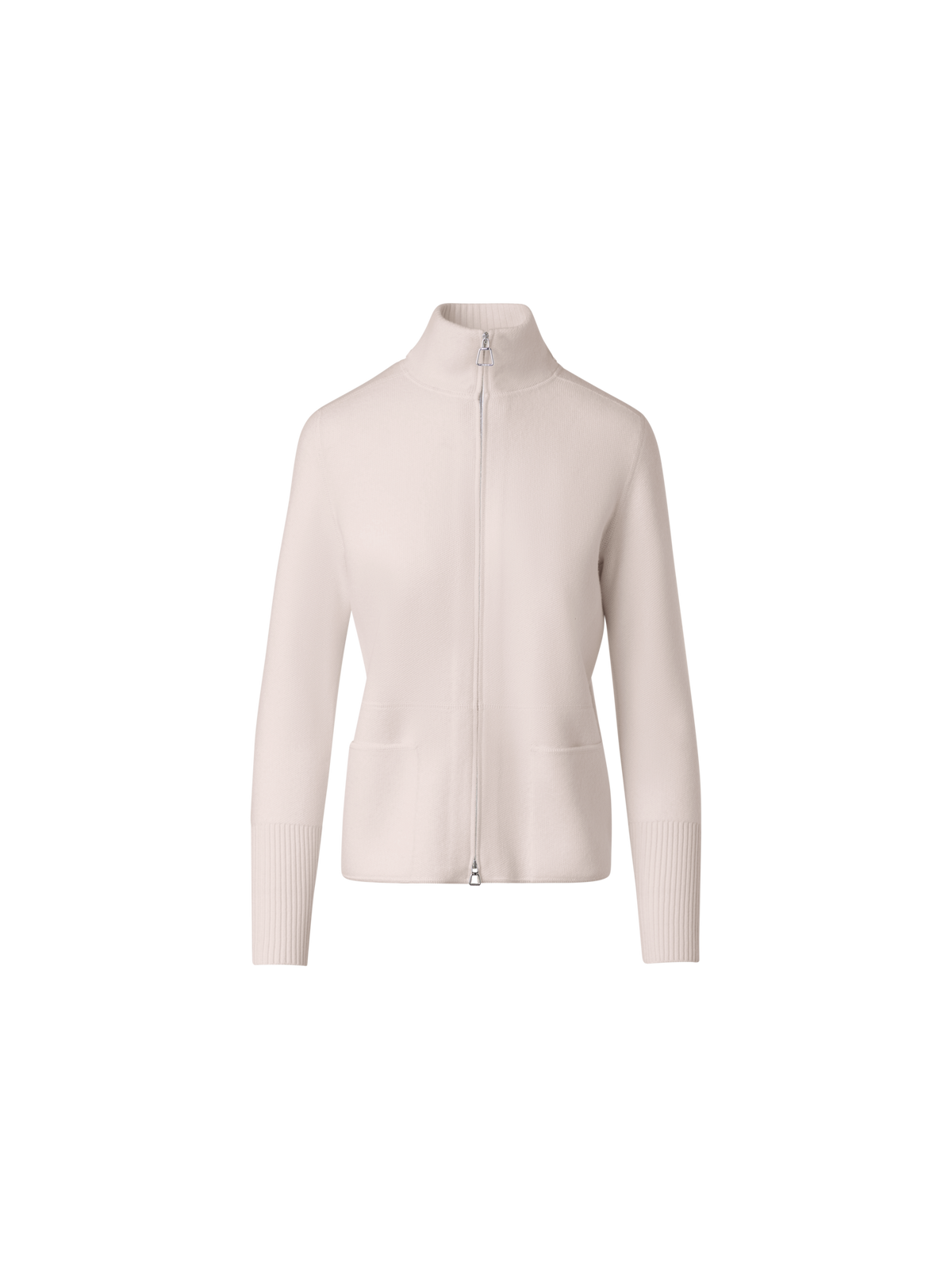Designer Strickjacke aus 100% Kaschmir Piqué - Beige