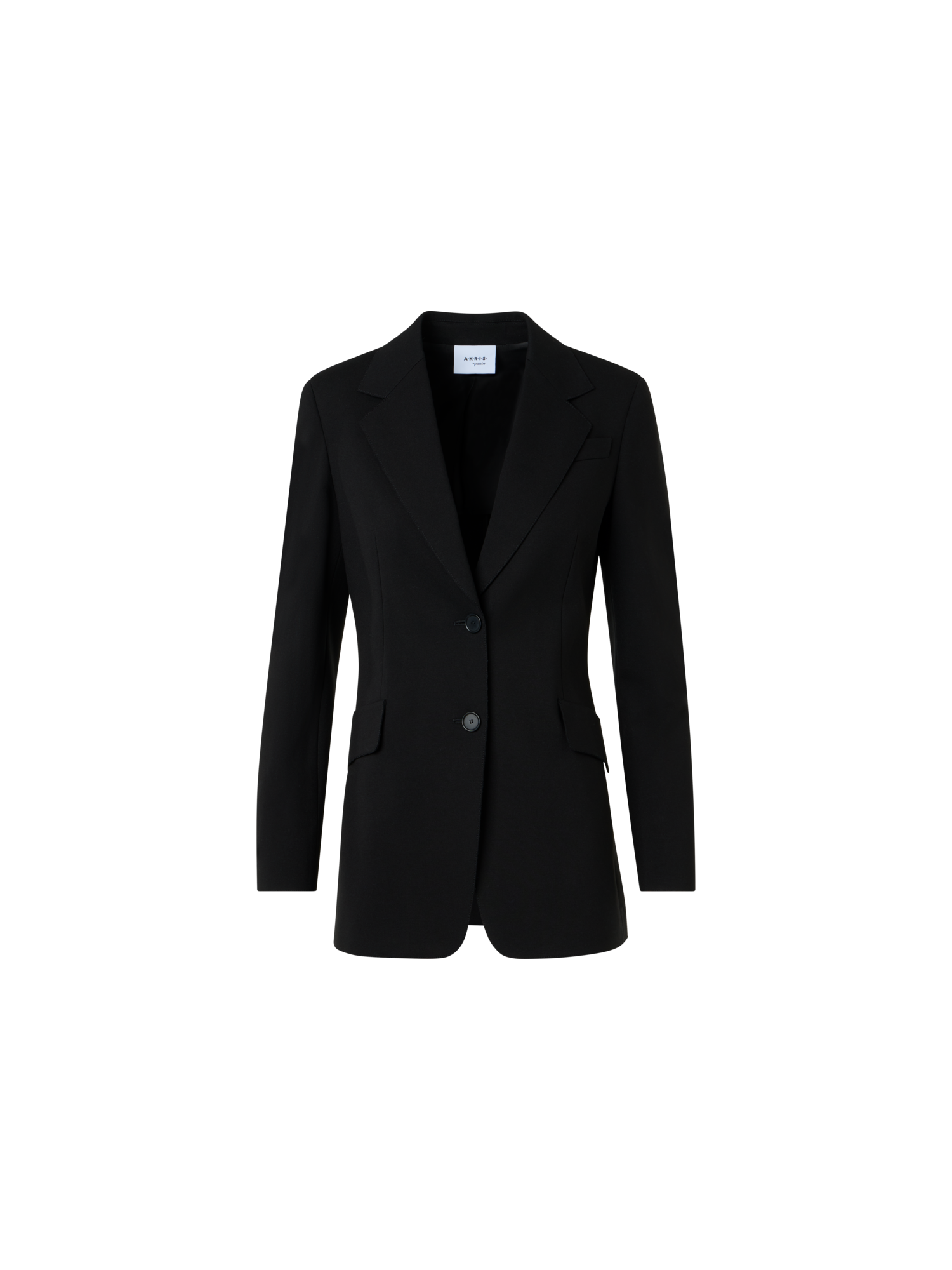 Designer Charakteristischer Viskose-Jersey-Blazer - Schwarz