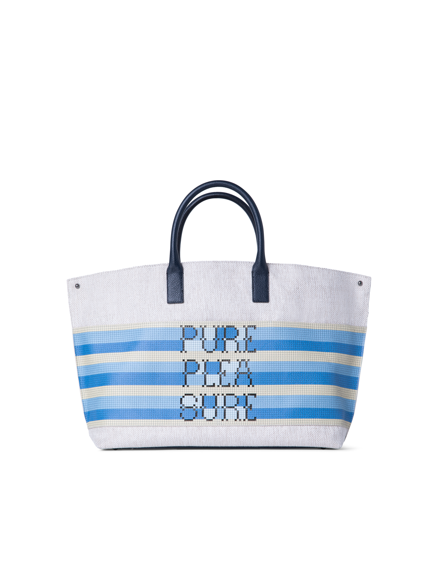 Designer Ai Medium Top Handle Tote - Grau - Bunt - Blau