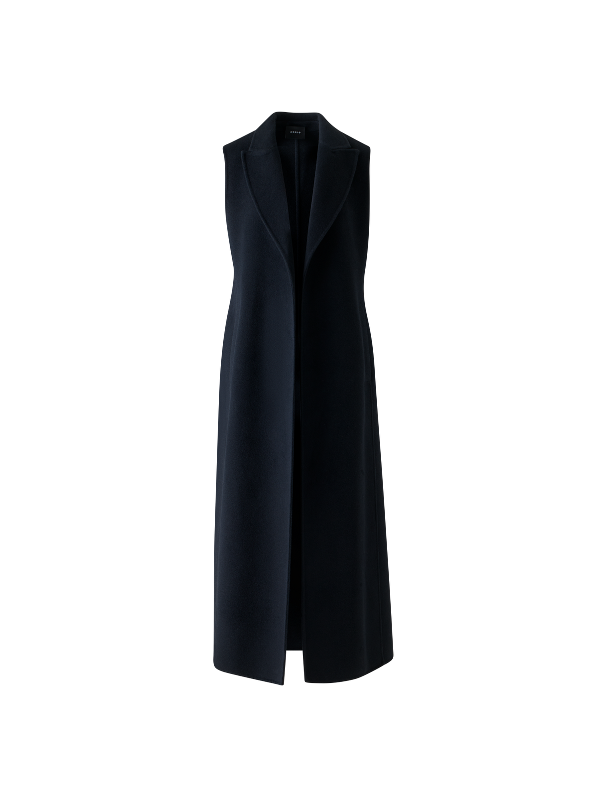 Designer Duo Mantel Gilet & Bolero mit Federnbesatz - Schwarz