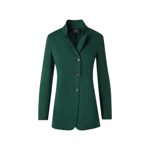 Lange Blazerjacke aus Kaschmir-Jersey