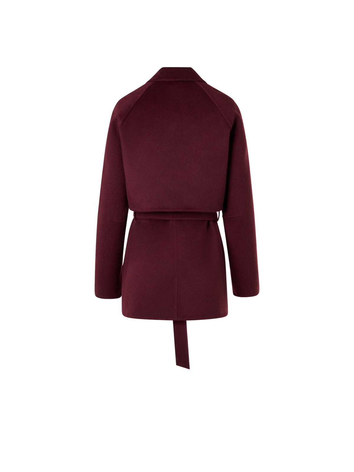 Designer Kurzer Kaschmir Duo Mantel mit abnehmbarem Bolero - Rot