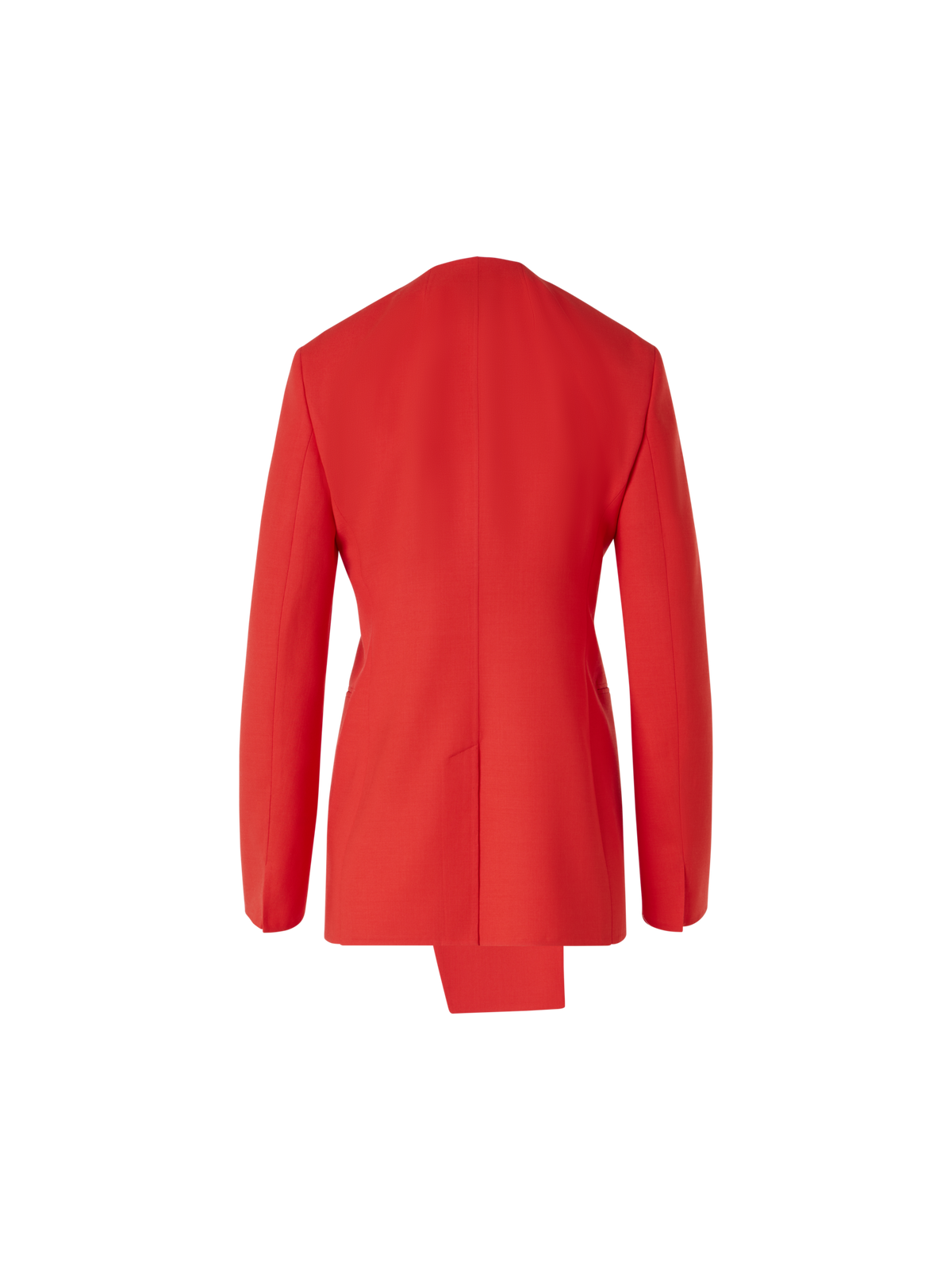 Designer Hemil taillierte Jacke mit Polygon-Patchwork - Rot